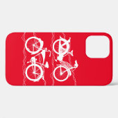 Vélo Coque blanc-Mate coque iphone (Verso (horizontal))