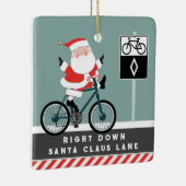 Vélo Cycliste Vacances Keepsaké Ornement en cérami (Droite)