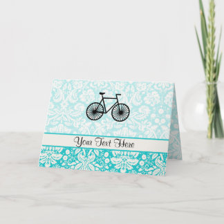 Vélo Damask Pattern ; Turquoise
