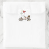 Vélo d'amour M. & Mme sticker (Sac)