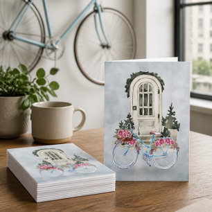 Vélo de croisière vintage avec fleurs
