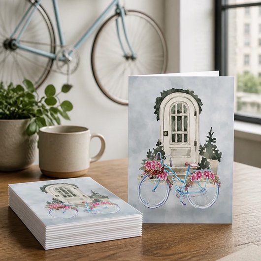 Vélo de croisière vintage avec fleurs