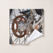 Vélo de nuit Moto Roulette Cog, Serviette de plage (Gant de toilette)