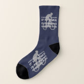 Vélo drôle pensant au bleu imitation de citation (Gauche - extérieur)