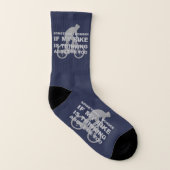 Vélo drôle pensant au bleu imitation de citation (Droite extérieur)