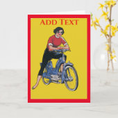 Vélo électrique, Femme Vintage, Modifier la carte  (Fleur jaune)