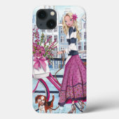 Vélo en Amsterdam Girl- Iphone 7 plus coque (Verso)