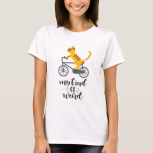 Vélo équitation Chat Mon genre de t-shirt bizarre