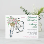 Vélo Floral Retraite Invitation Dames Femme (Debout devant)