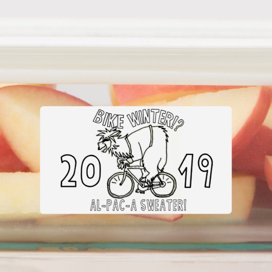 Vélo Hiver 2019 Alpaca Sweater Sticker (Apposé)