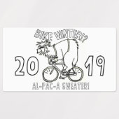 Vélo Hiver 2019 Alpaca Sweater Sticker (Design 1)