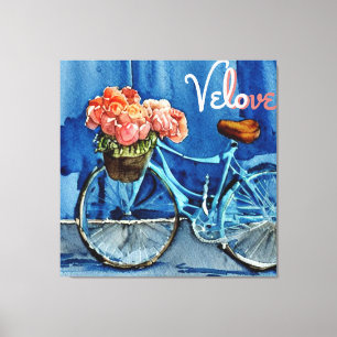 Velo Love Cycling Canvas Afdruk