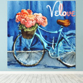 Velo Love Cycling Canvas Afdruk (Insitu (Houten vloer))