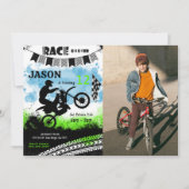 Vélo modifiable Anniversaire Photo Invitation (Devant)