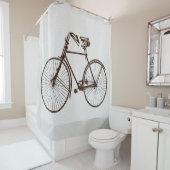 Vélo noir jaune or cool 🚵 rideau de douche (En situation)