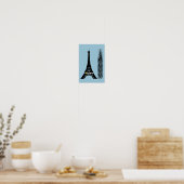 Velo Paris Bike Eiffel Tower Poster (Keuken)