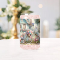 Vélo rose à Blue Cottage Gate