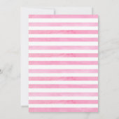 Vélo rose | Invitation au Baby shower sur commande (Dos)