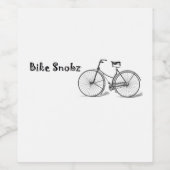 Vélo Snobz Vin Étiquette (Étiquettes simples)