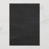 Vélo Tandem Sur Chalkboard Menu Mariage (Dos)