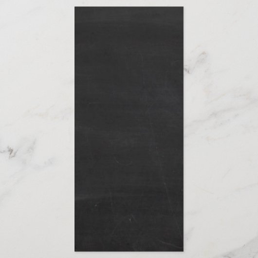 Vélo Tandem Sur Chalkboard Menu Mariage (Dos)