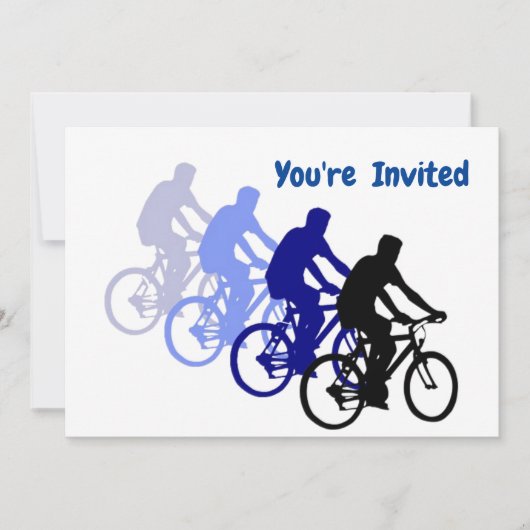Vélo vélo sur mesure Invitation d'anniversaire (Devant)