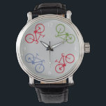 vélo, vélo ; vélo / vélo<br><div class="desc">Design élégant de vélo. Quatre vélos en cercle. Hey biker! ne soyez jamais en retard pour la balade à vélo - vous pouvez le modifier ("customiser" bouton) et changer la couleur arrière - plan</div>