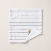 Vélo vintage à fleurs Ensemble de serviettes Turqu (Gant de toilette)