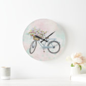 Vélo vintage avec horloge murale panier (Maison)