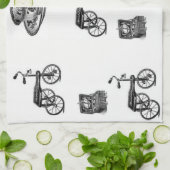 Vélo vintage cuisine serviette main (Plié)