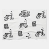 Vélo vintage cuisine serviette main (Horizontal)