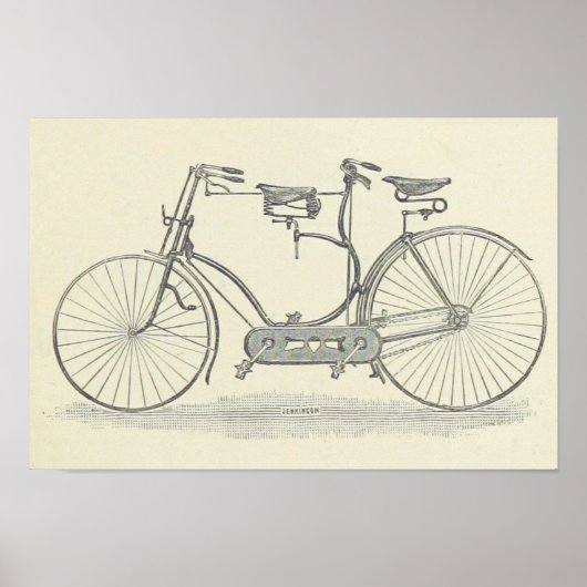 Vélo vintage Fabriqué Pour Deux Impressions (Devant)