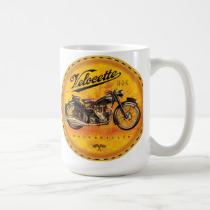 Velocette amber-motorfietsen koffiemok
