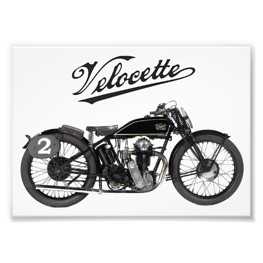  Velocette Motor Cycle / Engeland Foto Afdruk (Voorkant)