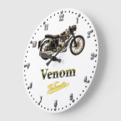 Velocette Venom Motorcycle Quartz Wall klok (Hoek)