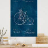Velocipede Blueprint Poster (Keuken)
