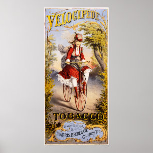 Velocipede-tabak Poster