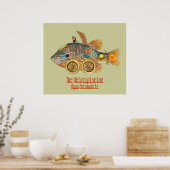 Velocipiscine ~ Aqua Automobile Poster (Keuken)