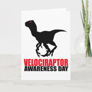 Velociraptor Awareness Day Kaart