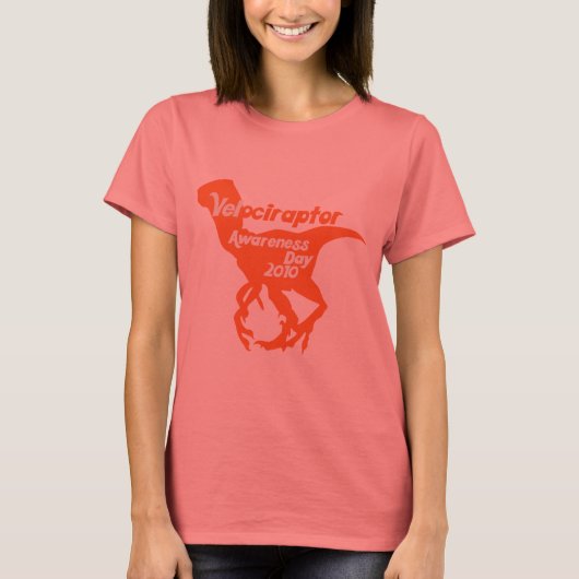 Velociraptor Awareness Day T-shirt (Voorkant)