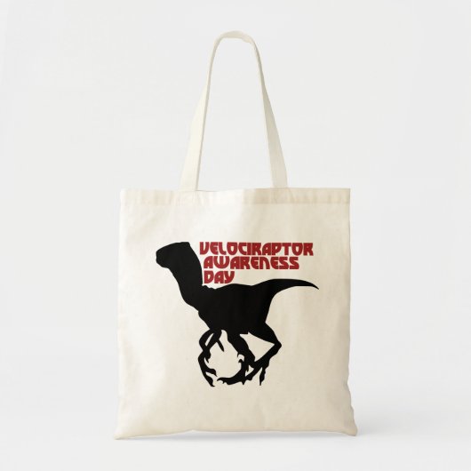 Velociraptor Awareness Day Tote Bag (Voorkant)