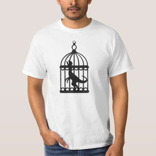 Velociraptor Bird Cage T-shirt (Voorkant)