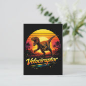 Velociraptor Briefkaart (Staand voorkant)