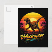 Velociraptor Briefkaart (Voorkant / Achterkant)
