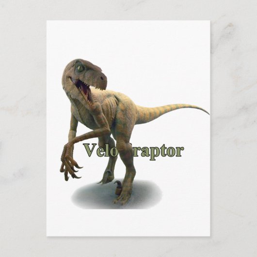 Velociraptor Briefkaart (Voorkant)
