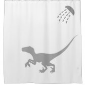 Velociraptor Caché Derrière Le Rideau De Douche (Devant)