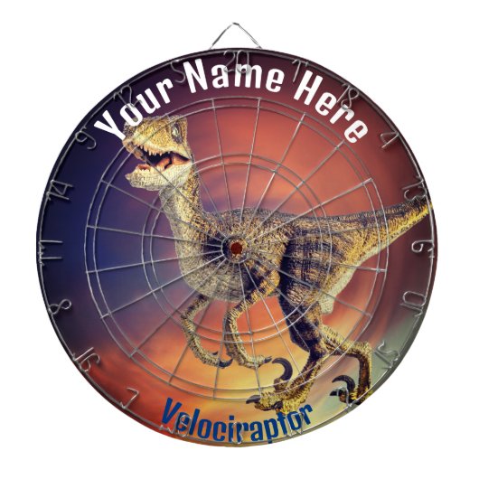 Velociraptor Dartbord (Voorkant)