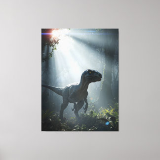 Velociraptor Dinosaur Canvas Afdruk