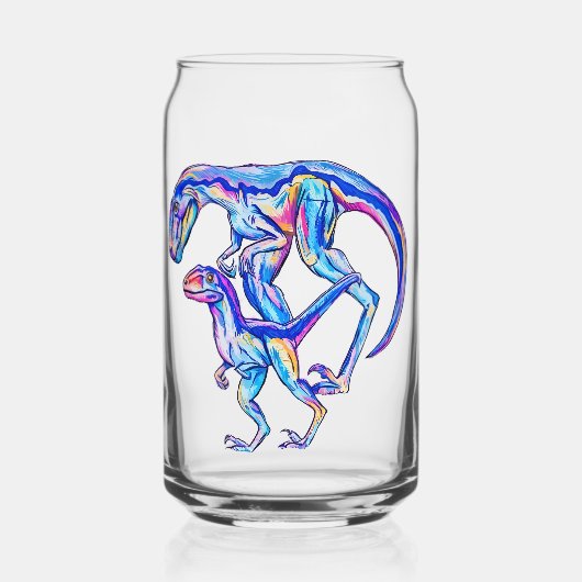 Velociraptor Dinosaur Maman & Bébé (Verso)