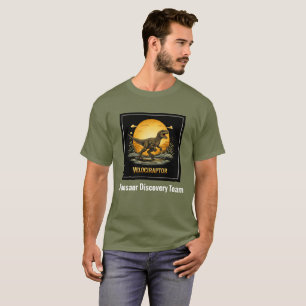 Velociraptor Dinosaur Prehistorische Maan T-shirt